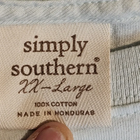 Simply Southern Light Blue Logo T-Shirt - Picture 4 of 5